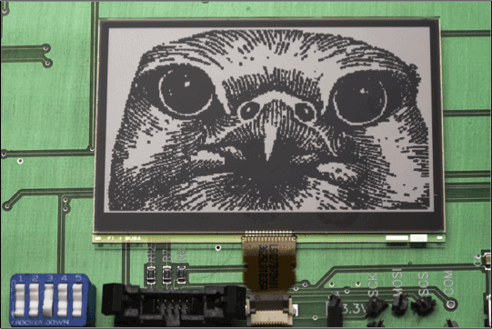 E3 Displays Memory Lcd Example