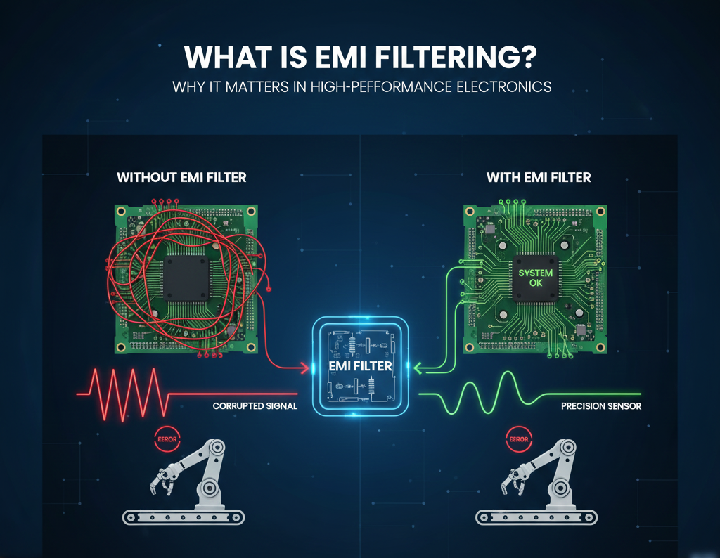 What Is EMI Filtering? Why It Matters in High-Performance Electronics