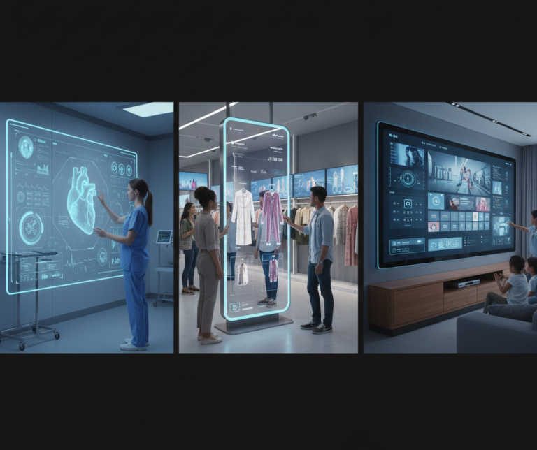 Future Of Large Touchscreens In Healthcare Retail Smart Homes